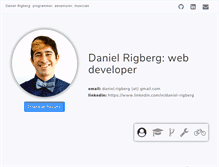 Tablet Screenshot of danielrigberg.com